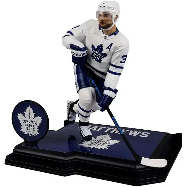 McFarlane Toys NHL Toronto Maple Leafs Sports Picks Hockey Auston Matthews Action Figure [White Jersey, Chase Version]