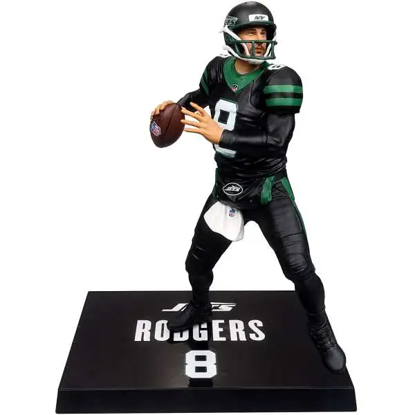 McFarlane Toys NFL New York Jets Sports Picks Football Aaron Rodgers Action Figure [Black Uniform, Platinum Edition Chase Version]