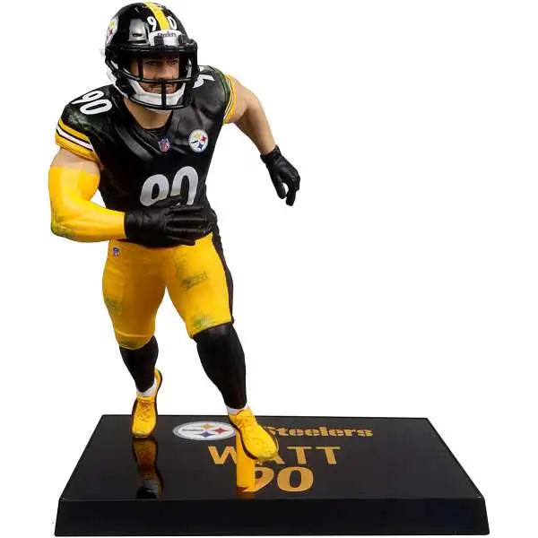 McFarlane Toys NFL Pittsburgh Steelers Sports Picks Football TJ Watt Action Figure [Black Jersey, Regular Version]