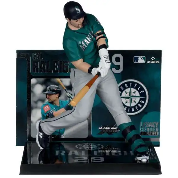 McFarlane Toys MLB Seattle Mariners Sports Baseball Cal Raleigh 7-Inch Posed Figure