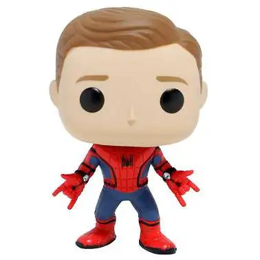 Funko Spider-Man: Homecoming POP! Marvel Spider-Man Exclusive Vinyl Bobble Head #221 [Unmasked, Regular Suit, Loose]