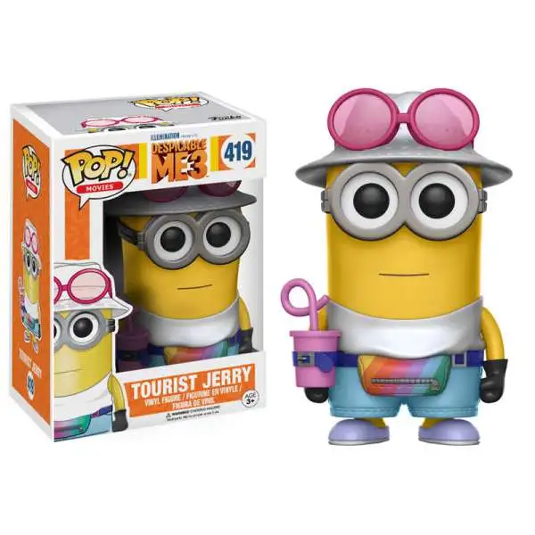 Funko Despicable Me 3 POP! Movies Tourist Jerry Vinyl Figure #419 [Damaged Package]