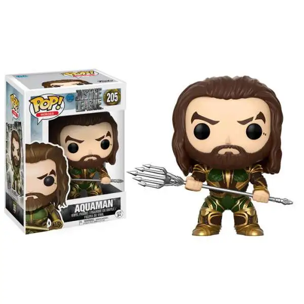 Funko DC Justice League Movie POP! Heroes Aquaman Vinyl Figure #205 [Justice League]