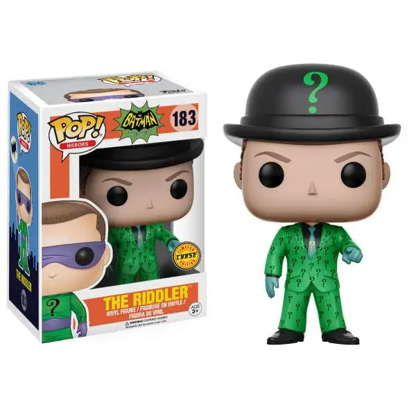 Funko DC 1966 TV Series POP! Heroes The Riddler Vinyl Figure #183 [With Hat, Chase Version]