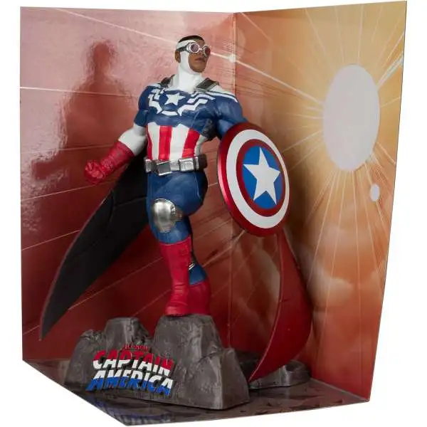 McFarlane Toys Marvel Captain America Posed Figure with Scene [All-New Captain America #1]