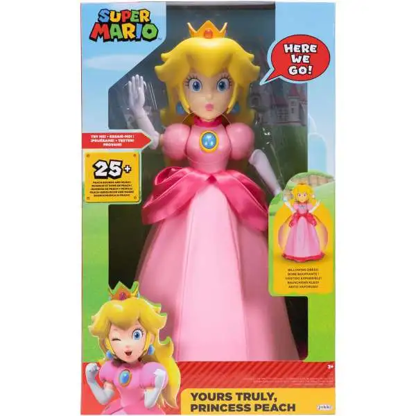 Nintendo Super Mario Yours Truly, Princess Peach 12 Talking Deluxe
