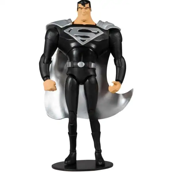 McFarlane Toys DC Multiverse Superman Action Figure [The Animated Series, Black Suit, Damaged Package]