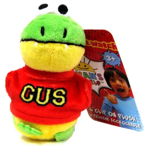 Ryan's World Gus the Gummy Gator 4-Inch Clip On Plush
