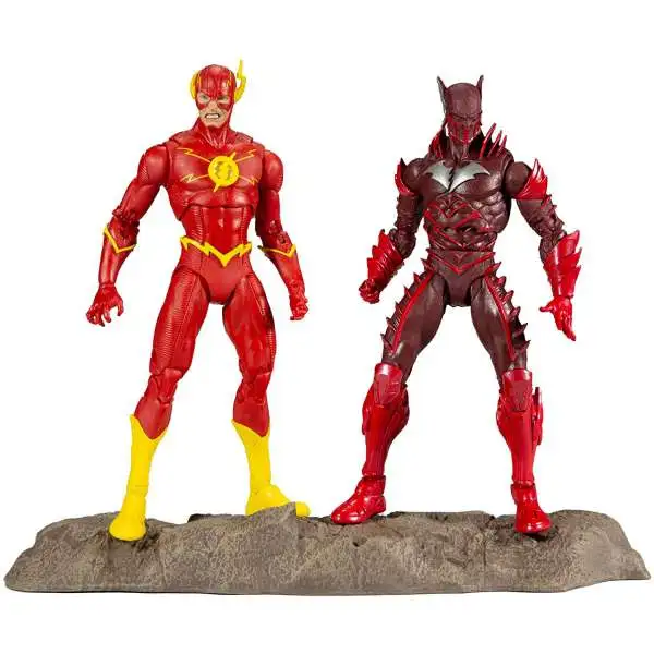 McFarlane Toys DC Multiverse Earth-52 Batman (Red Death) & Flash Action Figure 2-Pack