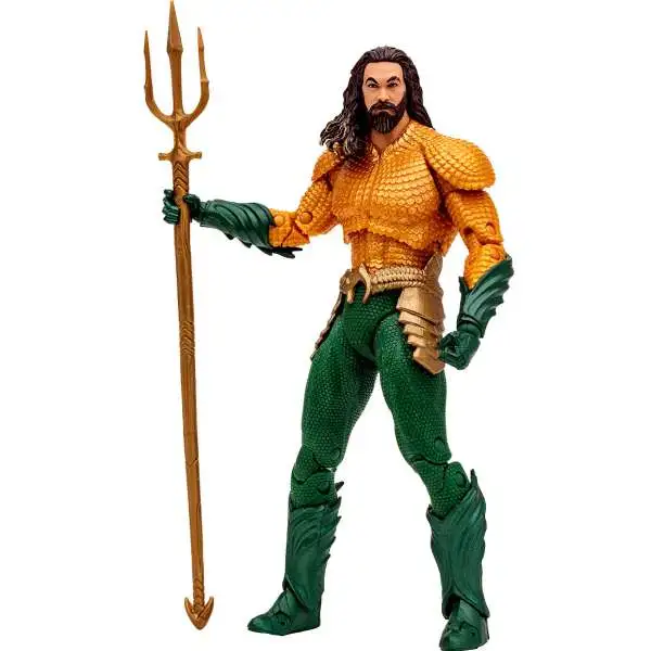McFarlane Toys DC Multiverse Aquaman Action Figure [Gold & Green Suit, Aquaman and the Lost Kingdom, Damaged Package]