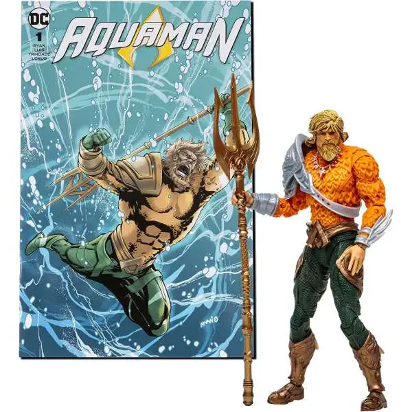 McFarlane Toys DC Page Punchers Aquaman Action Figure & Comic Book