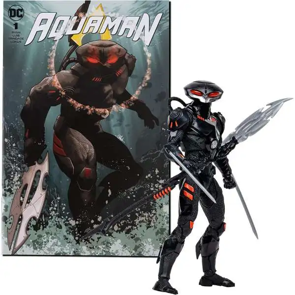 McFarlane Toys DC Page Punchers Black Manta Action Figure & Comic Book [Damaged Package]