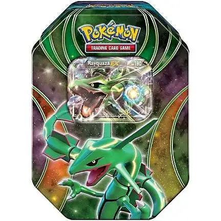 Pokemon 2016 Power Beyond Rayquaza-EX Tin Set [4 Booster Packs & Promo Card]