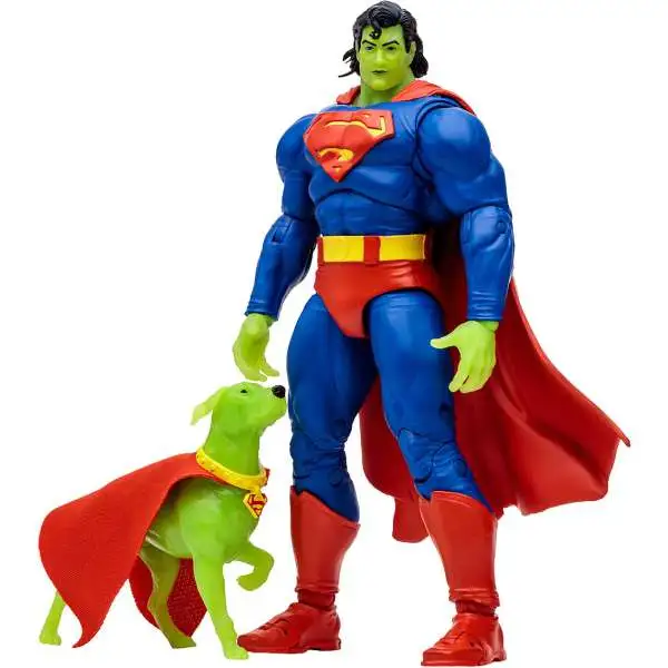 McFarlane Toys DC Multiverse Collector Edition Superman & Krypto Action Figure [Platinum Edition Chase Version]