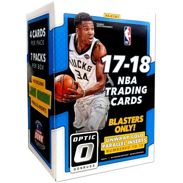 NBA Panini 2017-18 Donruss Optic Basketball Trading Card BLASTER Box [7 Packs]