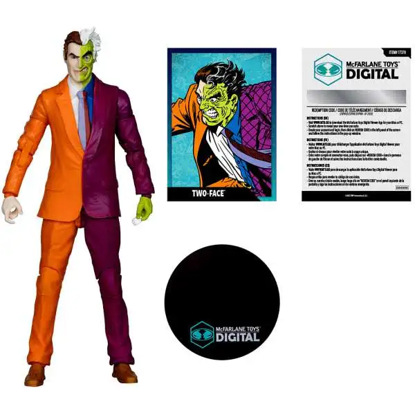 McFarlane Toys DC Direct Two-Face Action Figure [The Silver Age, Digital Collectible]