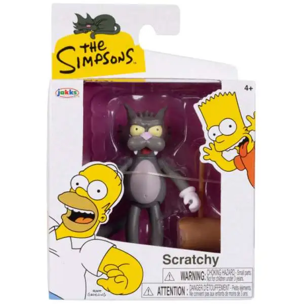 The Simpsons Wave 8 Scratchy Action Figure [with Mallet] (Pre-Order ships November)