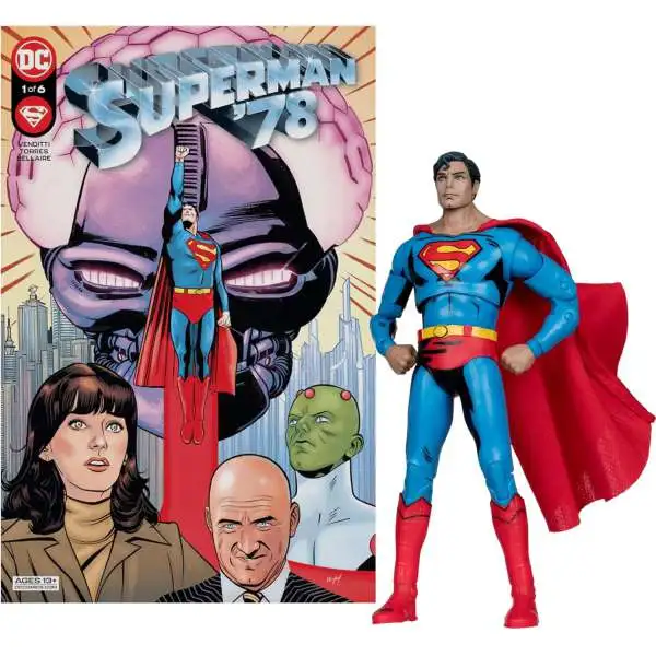 McFarlane Toys DC Direct Page Punchers Superman Action Figure with Comic Book [The Movie (1978)]