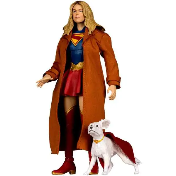 McFarlane Toys DC Multiverse Deluxe Theatrical Edition, Gold Label Collection Supergirl & Krypto Action Figure [Supergirl Movie]