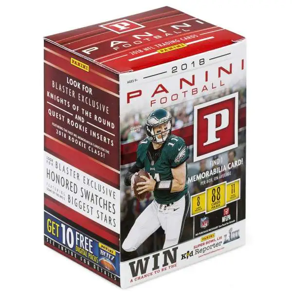 NFL Panini 2018 Football Trading Card BLASTER Box [11 Packs]