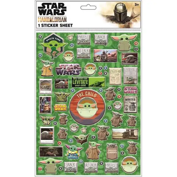 Star Wars The Mandalorian 3D Sticker Sheet
