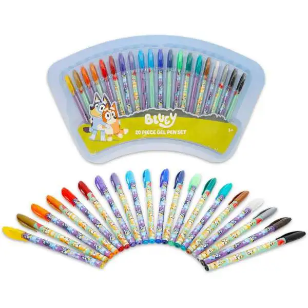 Bluey 20 Piece Gel Pen Set