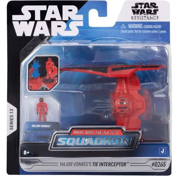 Star Wars Micro Galaxy Squadron Major Vonreg's TIE Interceptor Vehicle