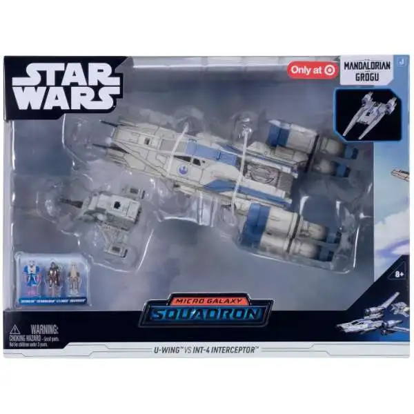 Star Wars Micro Galaxy Squadron The Mandalorian & Grogu U-Wing vs INT-4 Interceptor Exclusive Vehicle