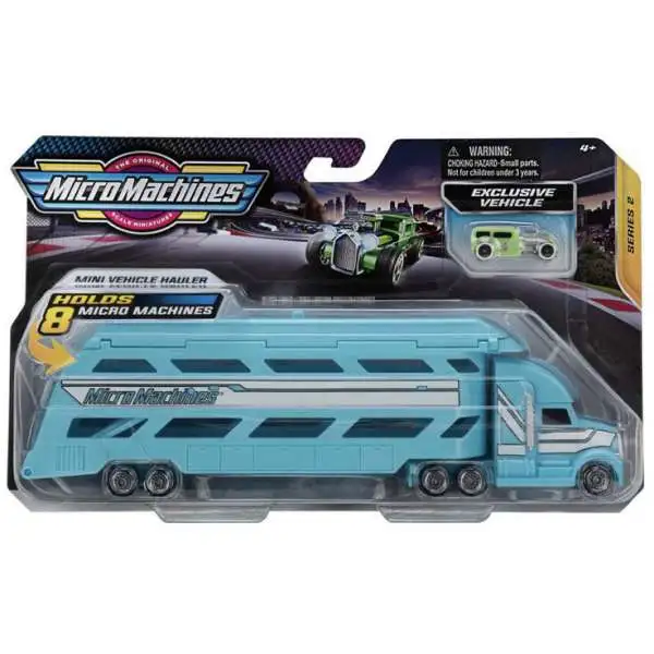 Micro Machines Series 2 Mini Vehicle Hauler Vehicle 2-Pack [Blue]