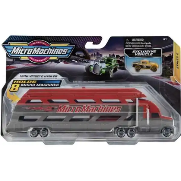 Micro Machines Series 2 Mini Vehicle Hauler Vehicle 2-Pack [Red]