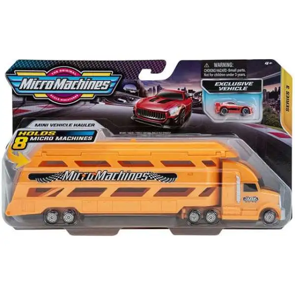 Micro Machines Series 3 Mini Vehicle Hauler Vehicle 2-Pack [Orange]