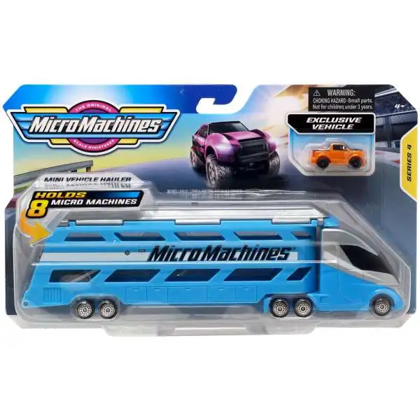 Micro Machines Series 4 Mini Vehicle Hauler Vehicle 2-Pack [Blue]