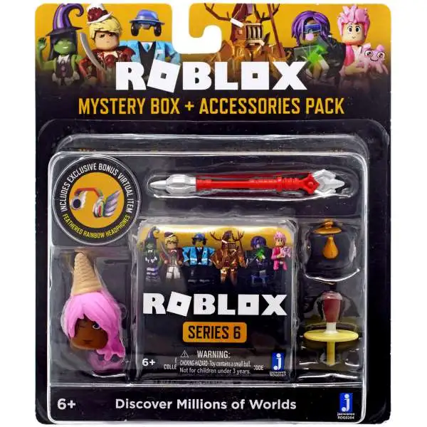 Roblox Mystery Box & Accessories pack series 6 With Virtual Code New Lot of  (3)