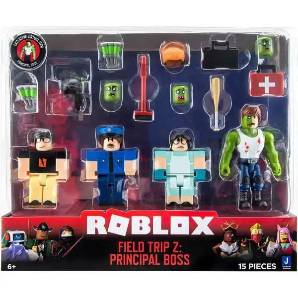 Roblox Field Trip Z: Principal Boss Action Figure 4-Pack