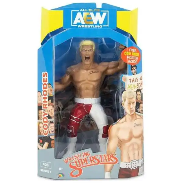 AEW All Elite Wrestling Superstars Series 1 Cody Rhodes Action Figure [Red & White Pants]