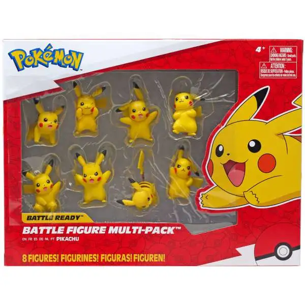 Pokemon Battle Ready Pikachu 3-Inch Figure Multi 8-Pack