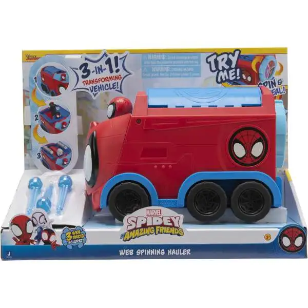 Marvel Spidey & His Amazing Friends Web Spinning Hauler 4-Inch Vehicle [Loose]