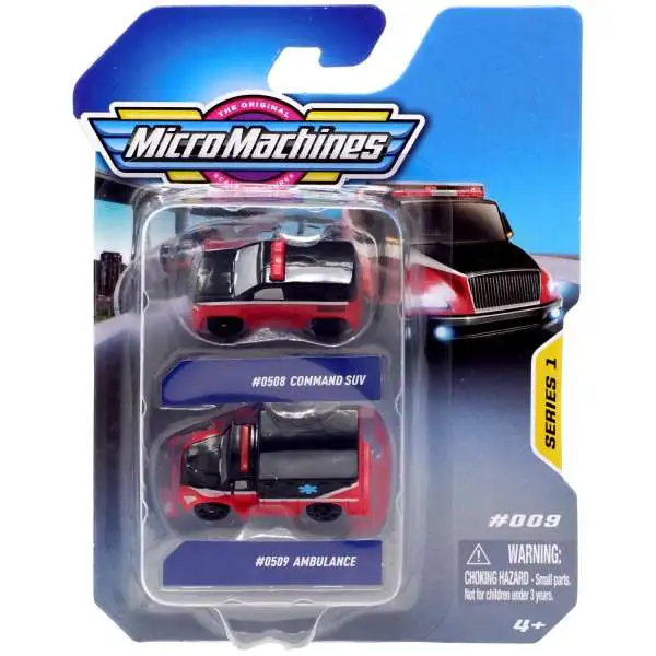 Micro Machines Command SUV & Ambulance Vehicle 2-Pack #009