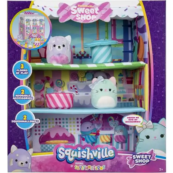 Squishmallows Squishville! Sweet Shop 2-Inch Mini Plush Playset