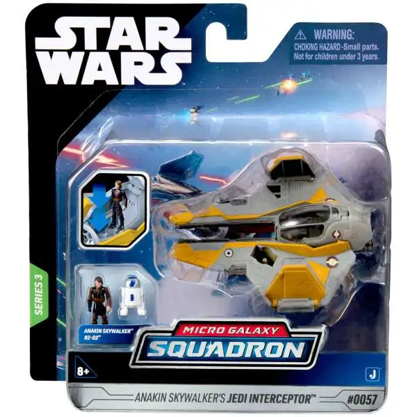 Star Wars Micro Galaxy Squadron Anakin Skywalker's Jedi Interceptor Vehicle