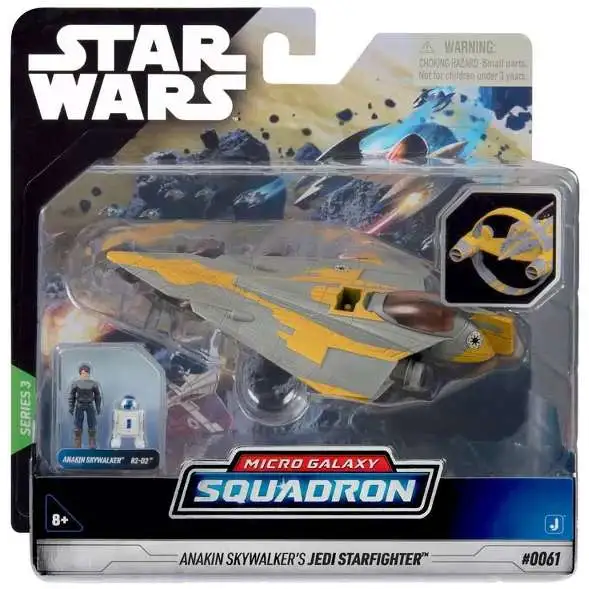 Star Wars Micro Galaxy Squadron Anakin Skywalker's Jedi Starfighter Vehicle