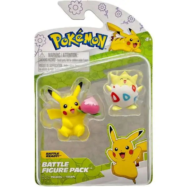 Pokemon Battle Figure Pikachu & Togepi 3-Inch Mini Figure 2-Pack [Spring / Easter]