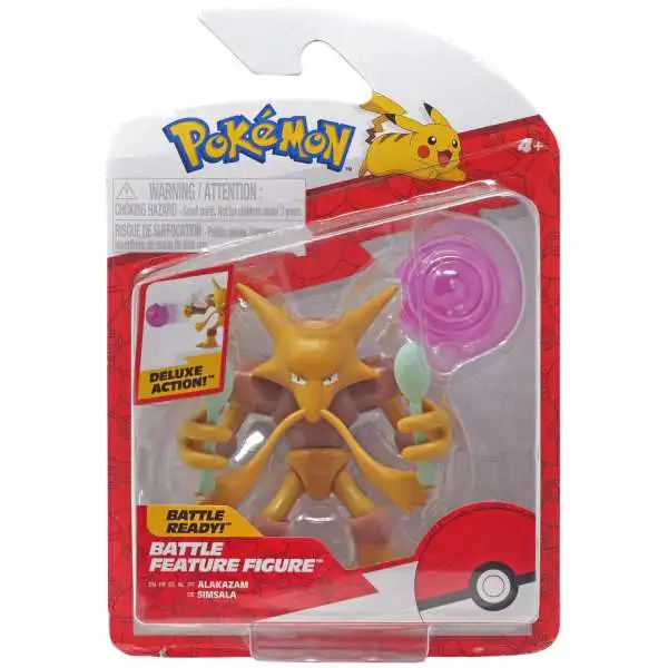 Pokemon Battle Feature Alakazam Action Figure