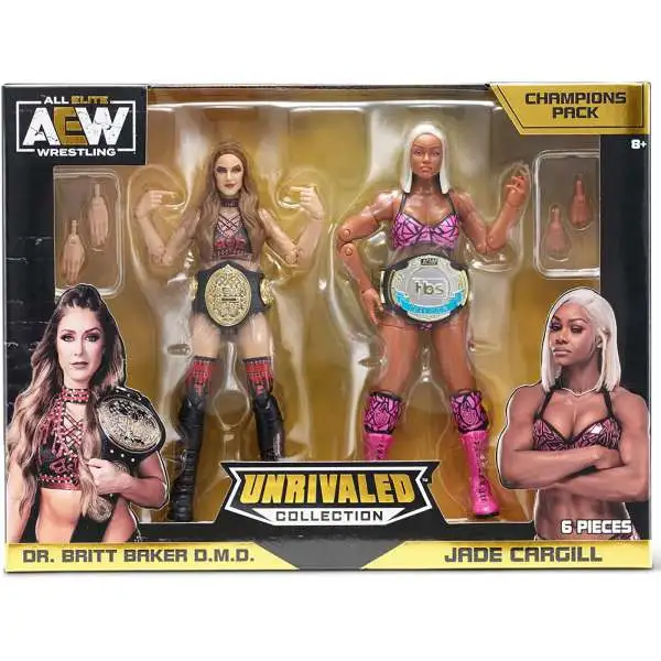AEW All Elite Wrestling Unrivaled Collection Britt Baker & Jade Cargill Exclusive Action Figure 2-Pack