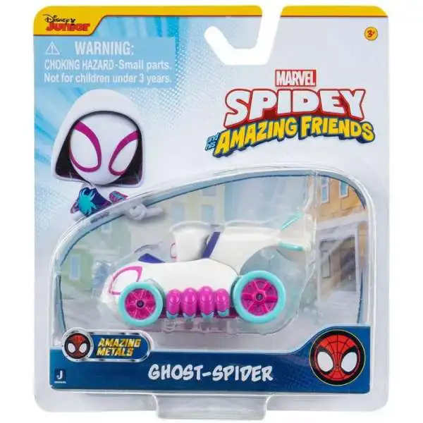 Marvel Spidey & His Amazing Friends Amazing Metals Ghost-Spider Diecast Vehicle