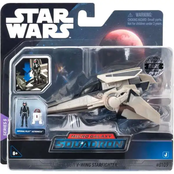 Star Wars Micro Galaxy Squadron Series 5 Shadow V-Wing Starfighter Vehicle [Chase]