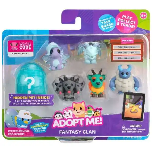 Adopt Me Pet Fantasy Clan Exclusive Mini Figure 6-Pack Jazwares - ToyWiz