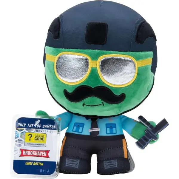 Roblox DevSeries Brookhaven Chief Rotten 8.5-Inch Plush