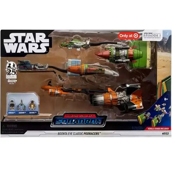 Star Wars Micro Galaxy Squadron Boonta Eve Classic Podracers Exclusive Vehicle Set