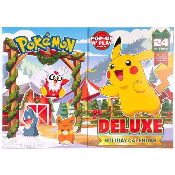 Pokemon 2025 Holiday DELUXE Advent Calendar [20 Figures & 4 Accessories]